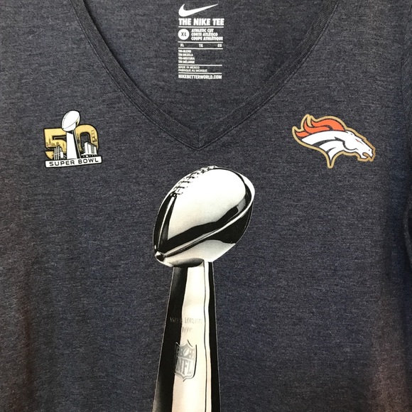 Women’s Denver Broncos Super Bowl 50 Champions V-Neck Tee - Picture 3 of 5